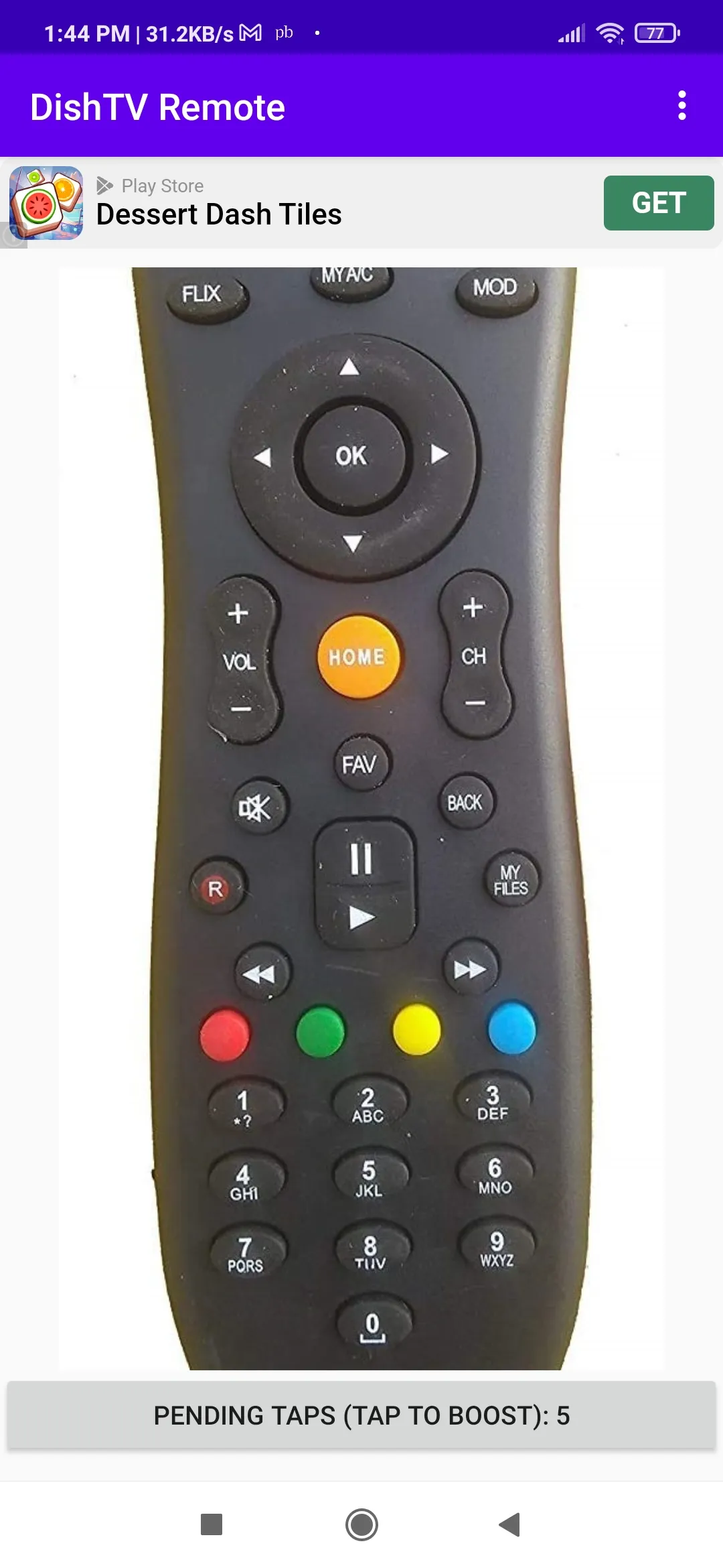 Dish TV Remote App for Android | Indus Appstore | Screenshot