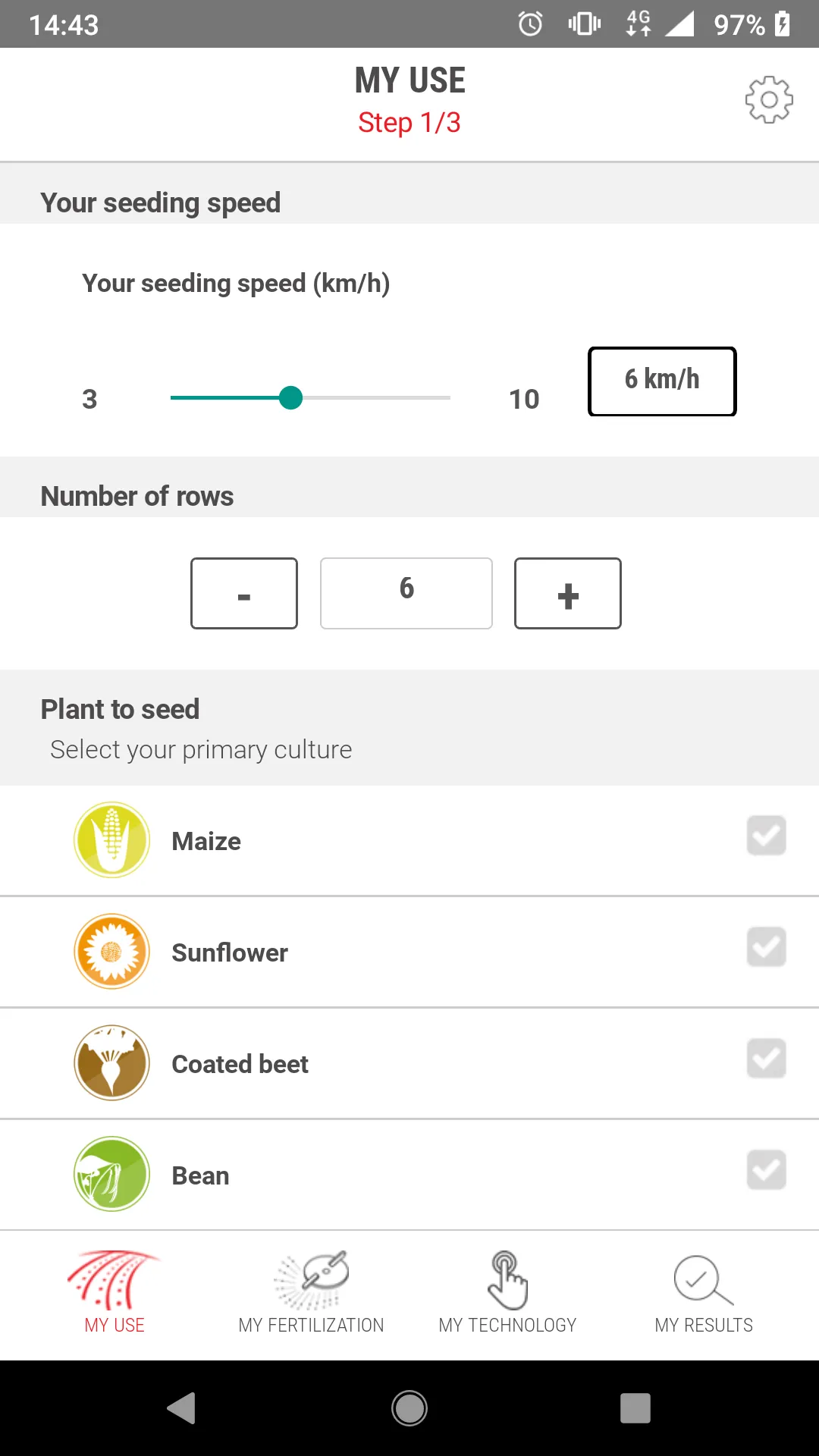 KUHN Click&Seed | Indus Appstore | Screenshot