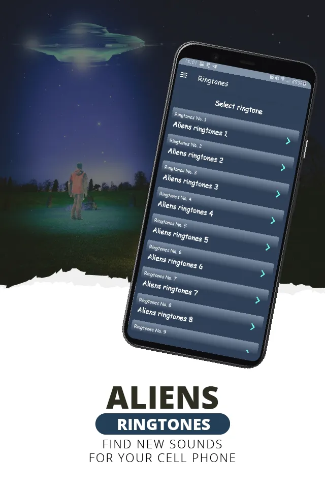 Alien ringtones, alien sounds | Indus Appstore | Screenshot