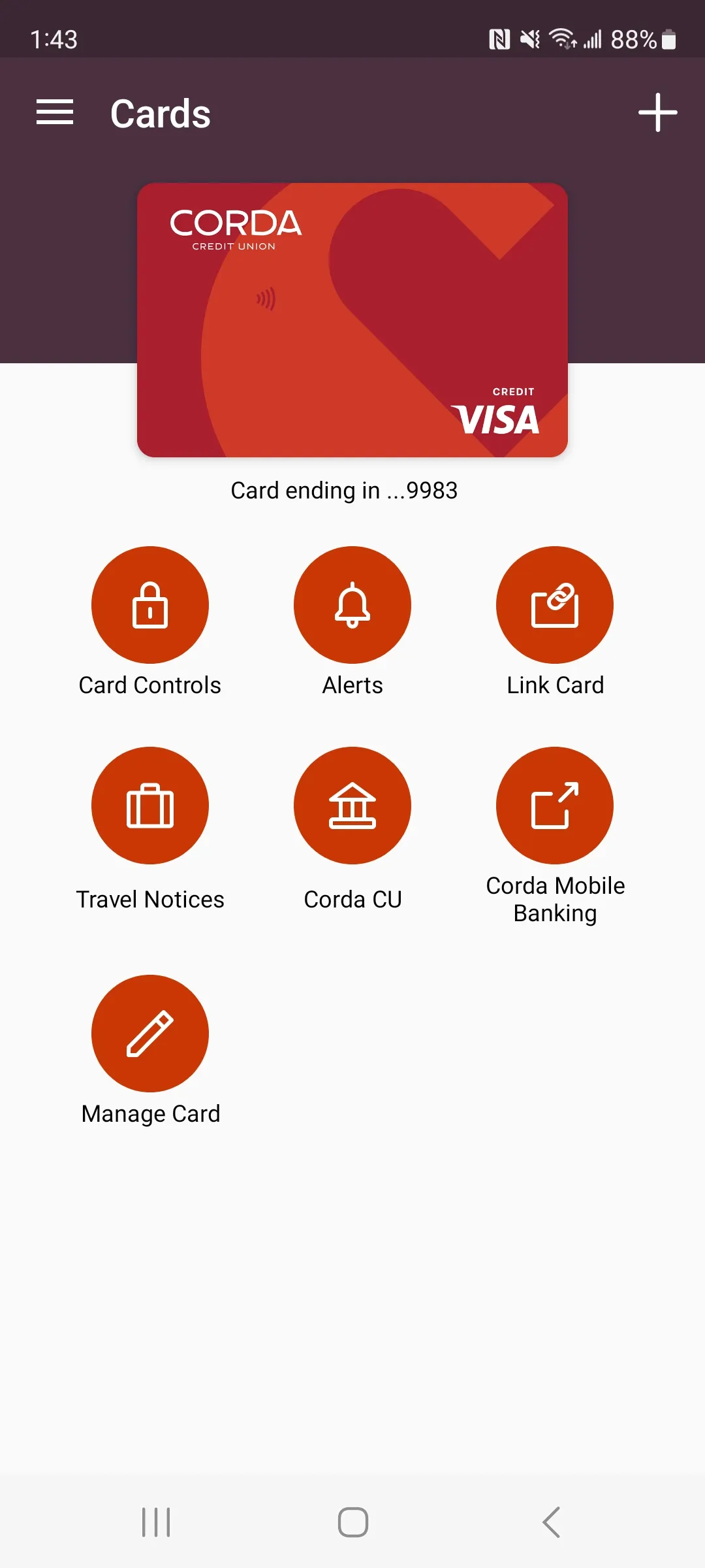 Corda CU Card Manager | Indus Appstore | Screenshot