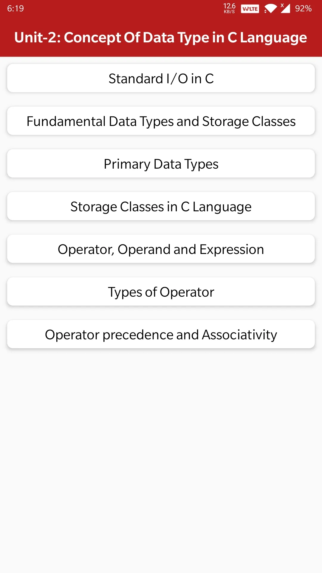 BASICS OF C PROGRAMMING | Indus Appstore | Screenshot