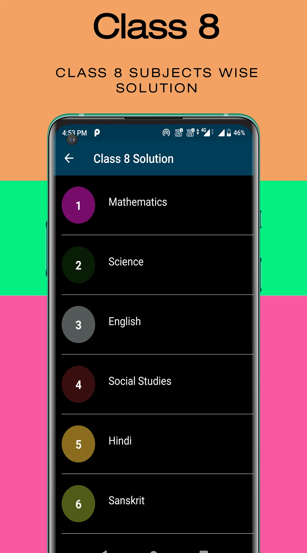 Class 8 Solution Offline Notes | Indus Appstore | Screenshot