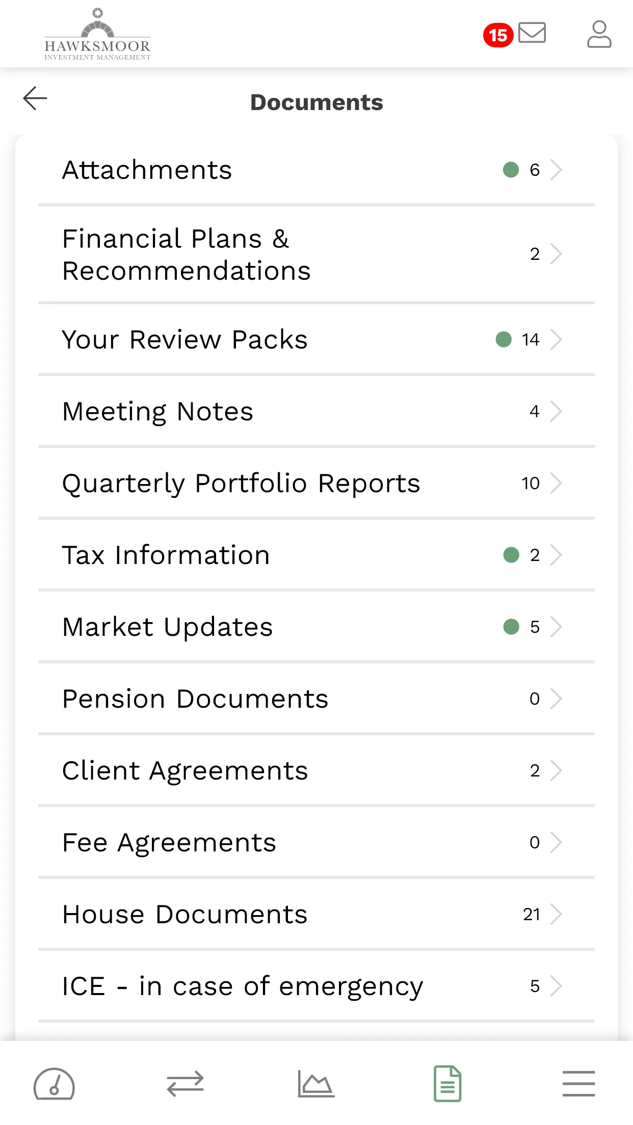 Hawksmoor Client Portal | Indus Appstore | Screenshot