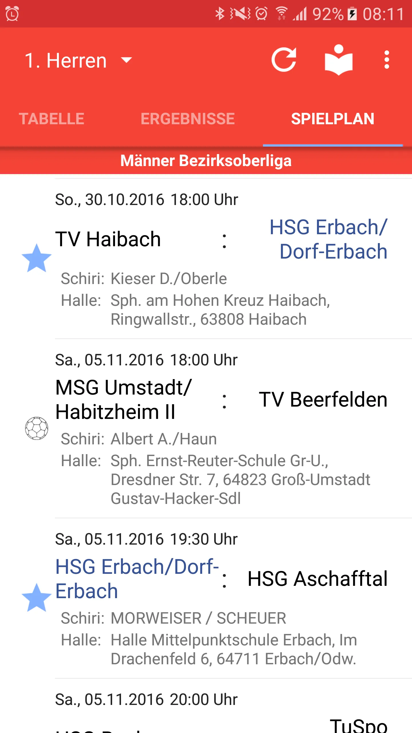 HSG Erbach/Dorf-Erbach | Indus Appstore | Screenshot