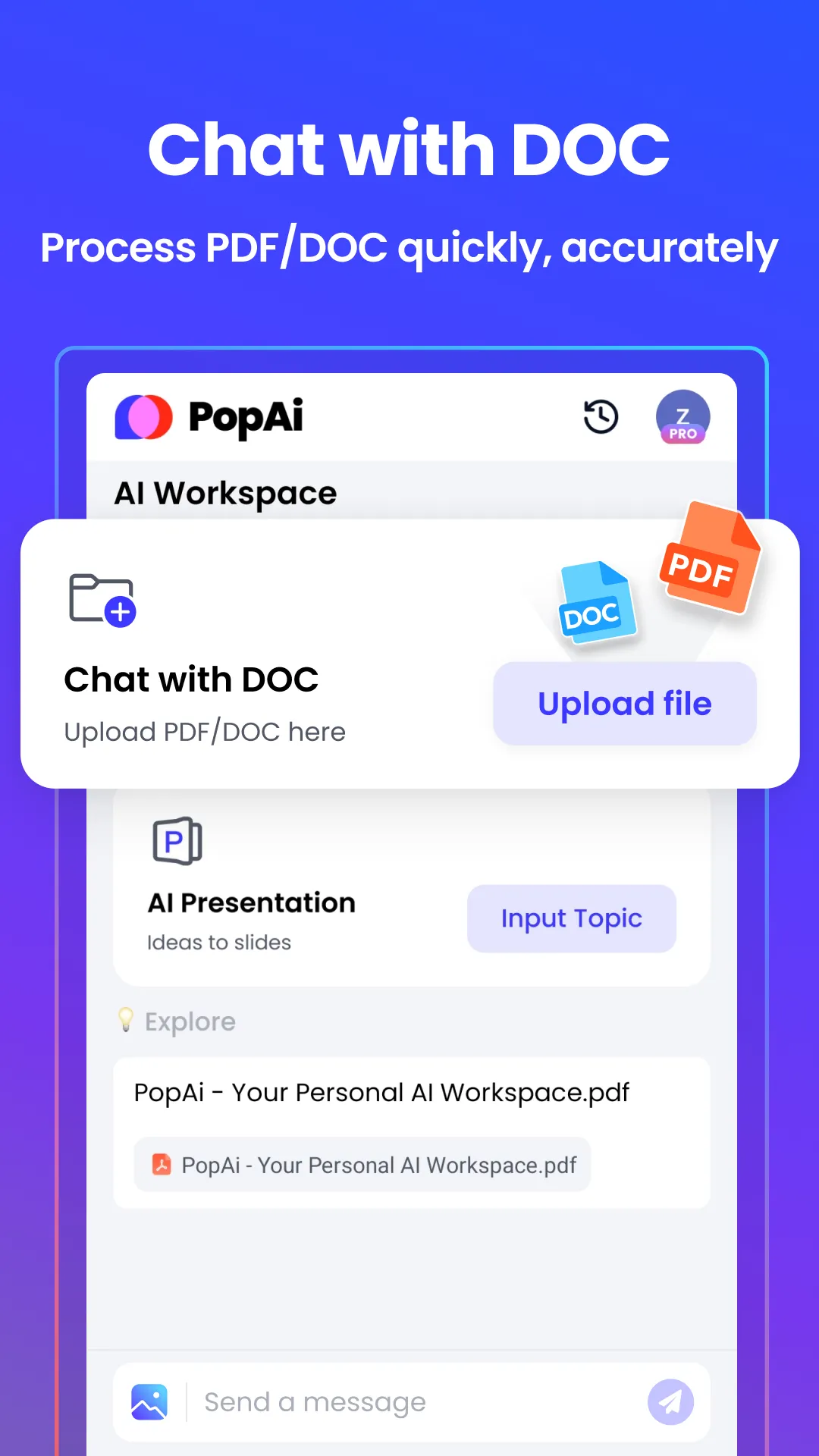 PopAi-AI Chat with PDF & Image | Indus Appstore | Screenshot