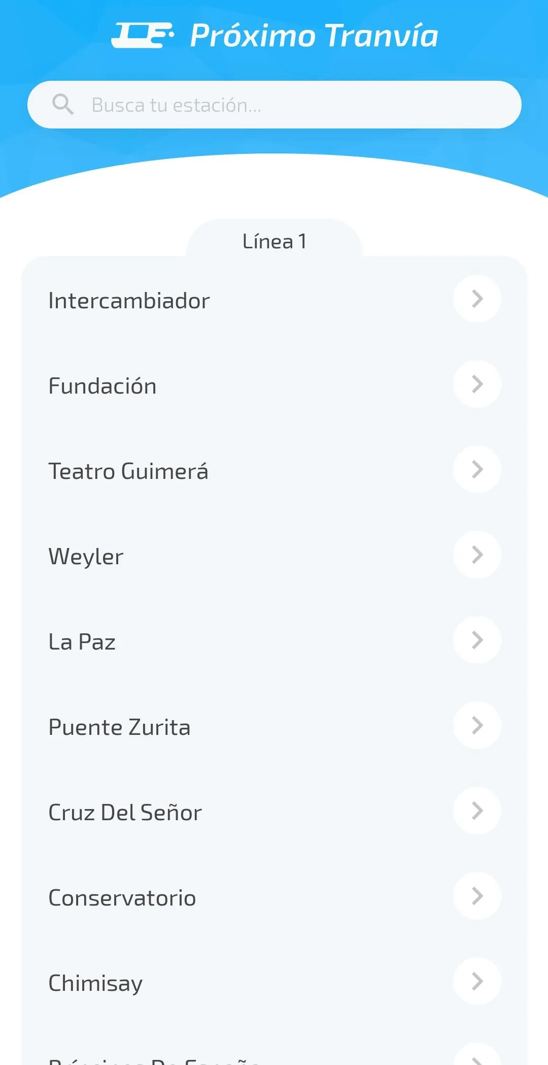 Próximo Tranvía Tenerife | Indus Appstore | Screenshot