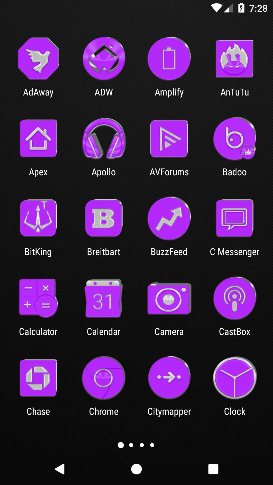 Bright Purple Icon Pack | Indus Appstore | Screenshot