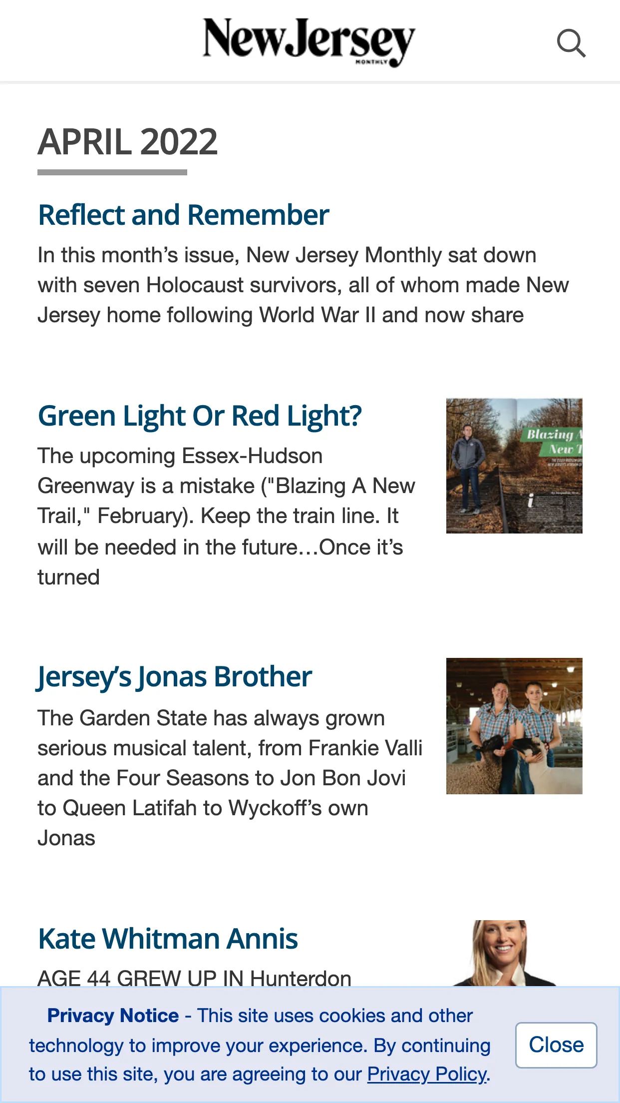 New Jersey Monthly Magazine | Indus Appstore | Screenshot