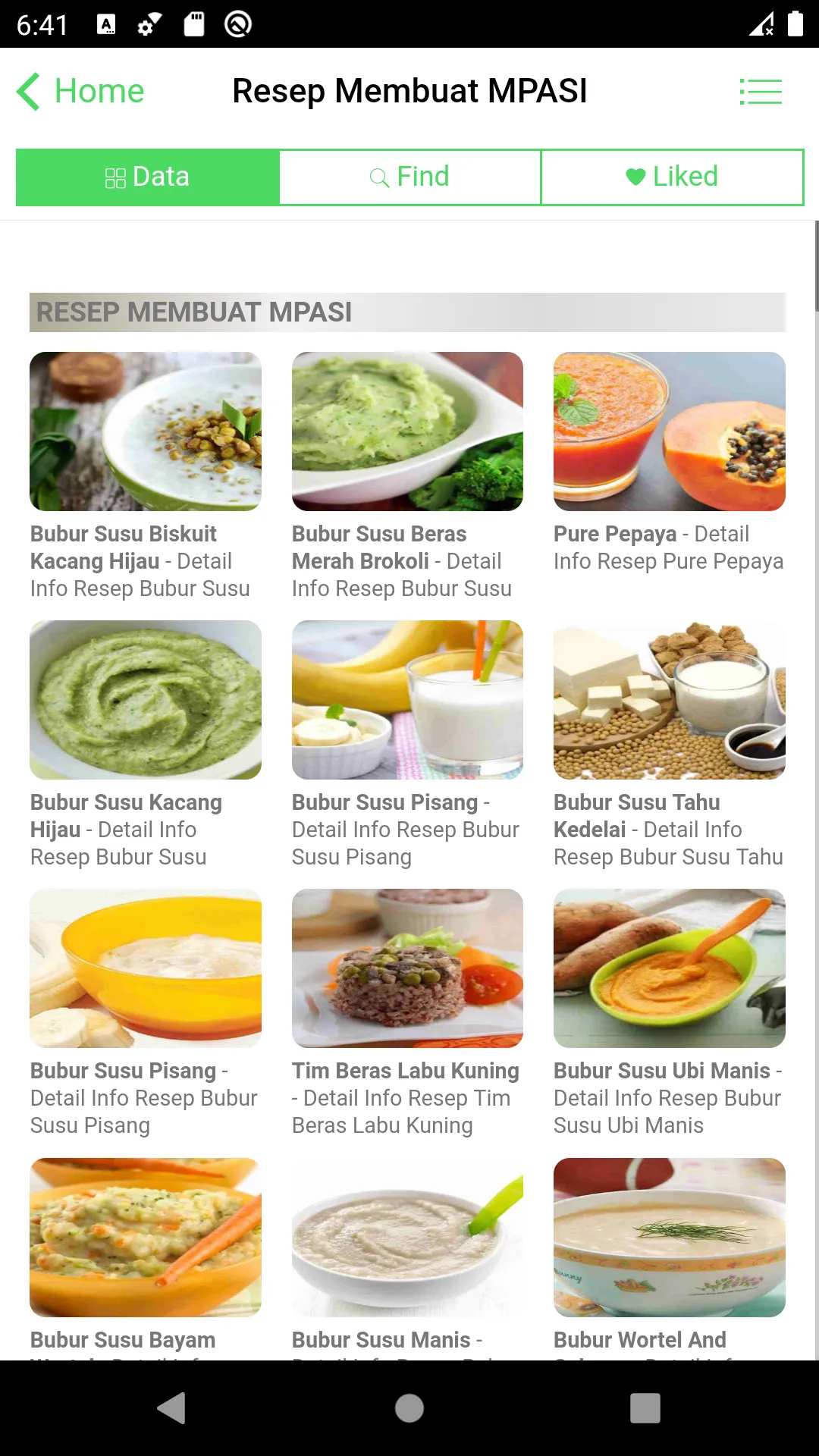 Resep Membuat Mpasi | Indus Appstore | Screenshot