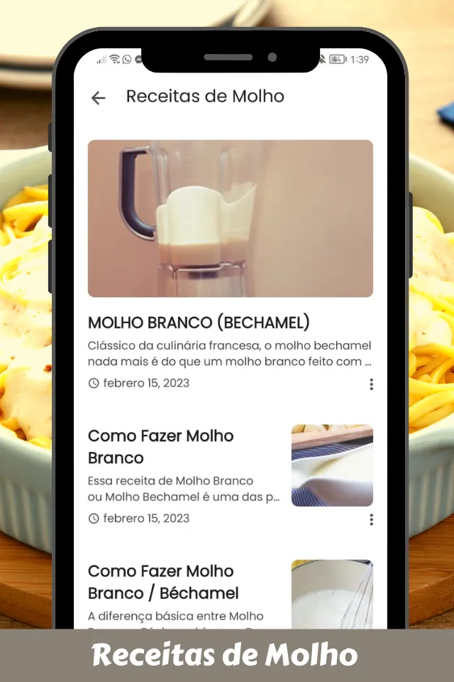 Receitas de Molho Branco facil | Indus Appstore | Screenshot