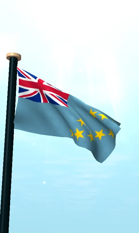 Tuvalu Flag 3D Free Wallpaper | Indus Appstore | Screenshot