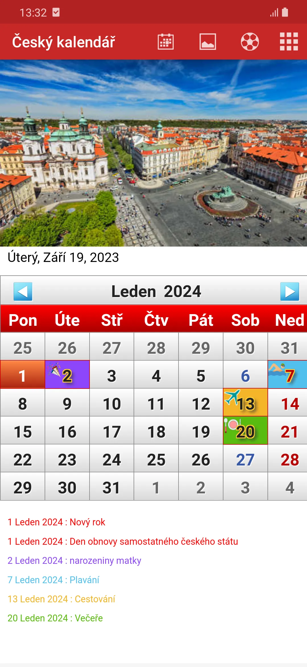 Czech Calendar 2024 | Indus Appstore | Screenshot