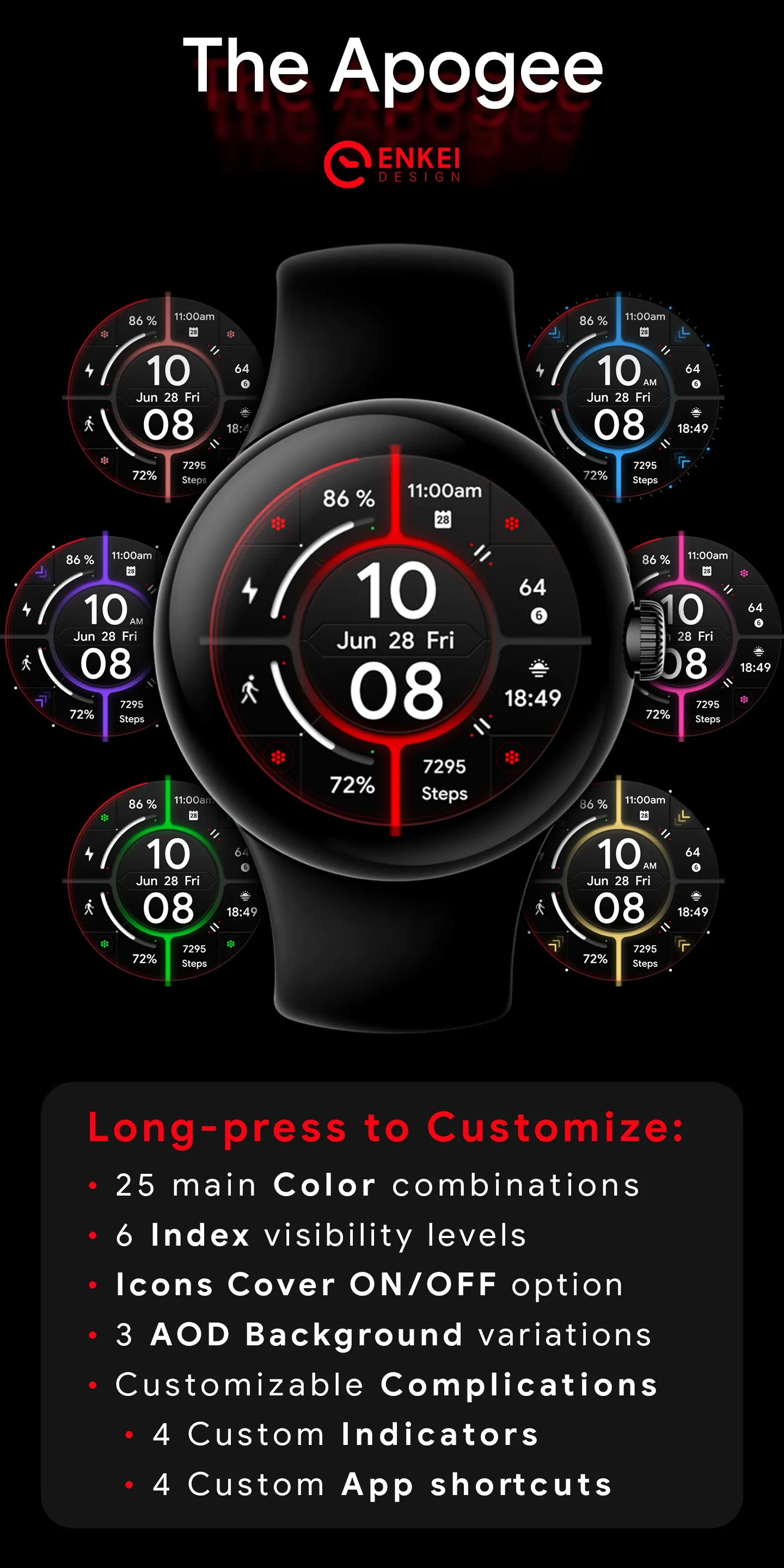 The Apogee - watch face | Indus Appstore | Screenshot