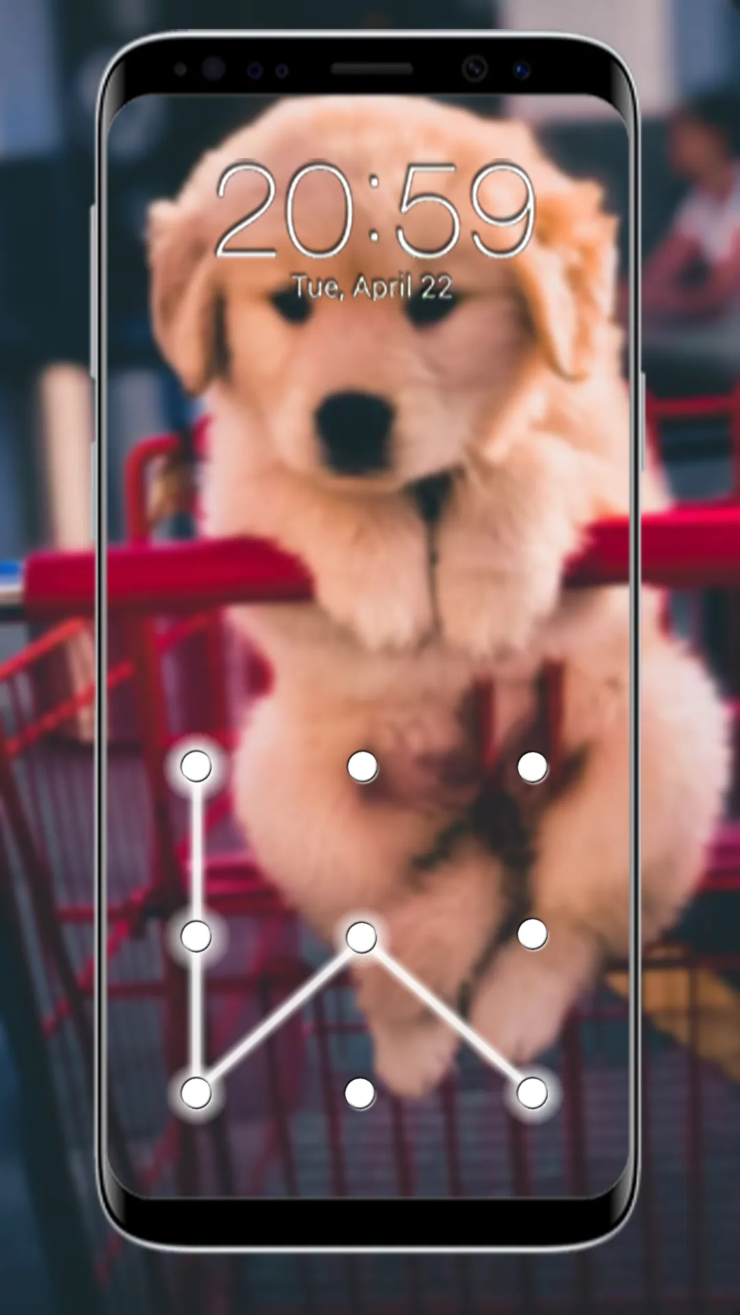 Puppy Dog Lock Screen | Indus Appstore | Screenshot