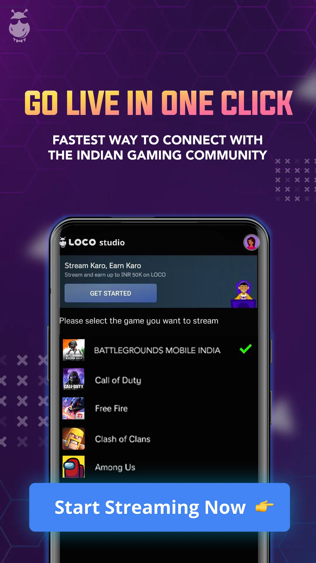 Loco Studio: Start Live Stream | Indus Appstore | Screenshot