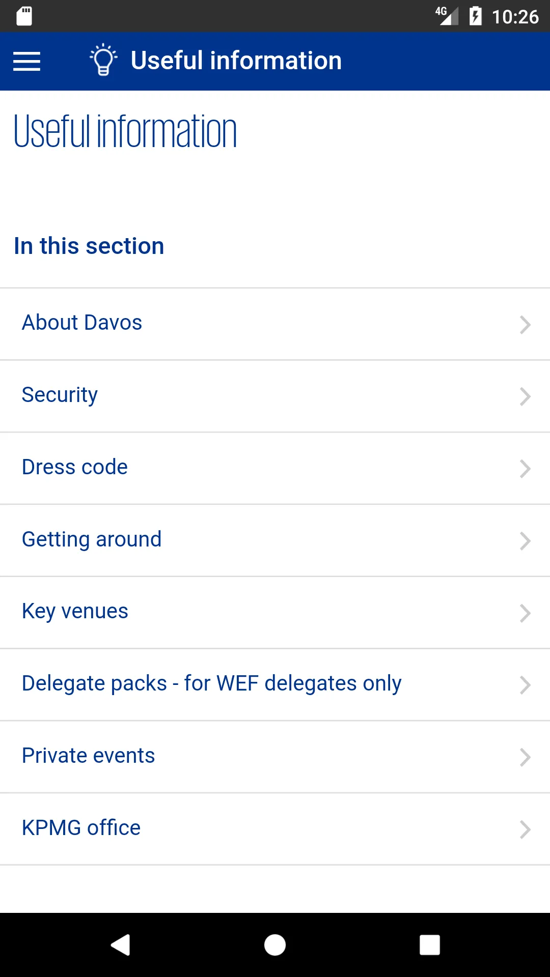 KPMG at Davos | Indus Appstore | Screenshot