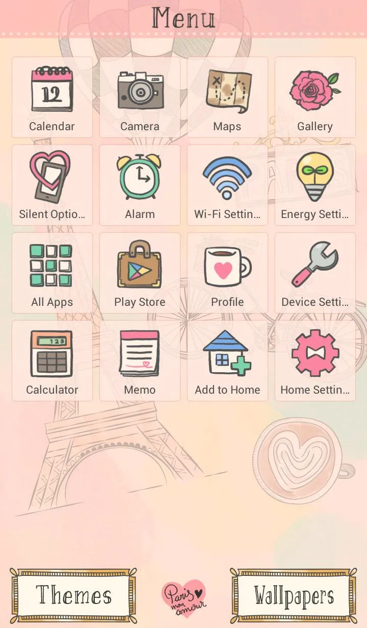 I Love Paris Theme +HOME | Indus Appstore | Screenshot