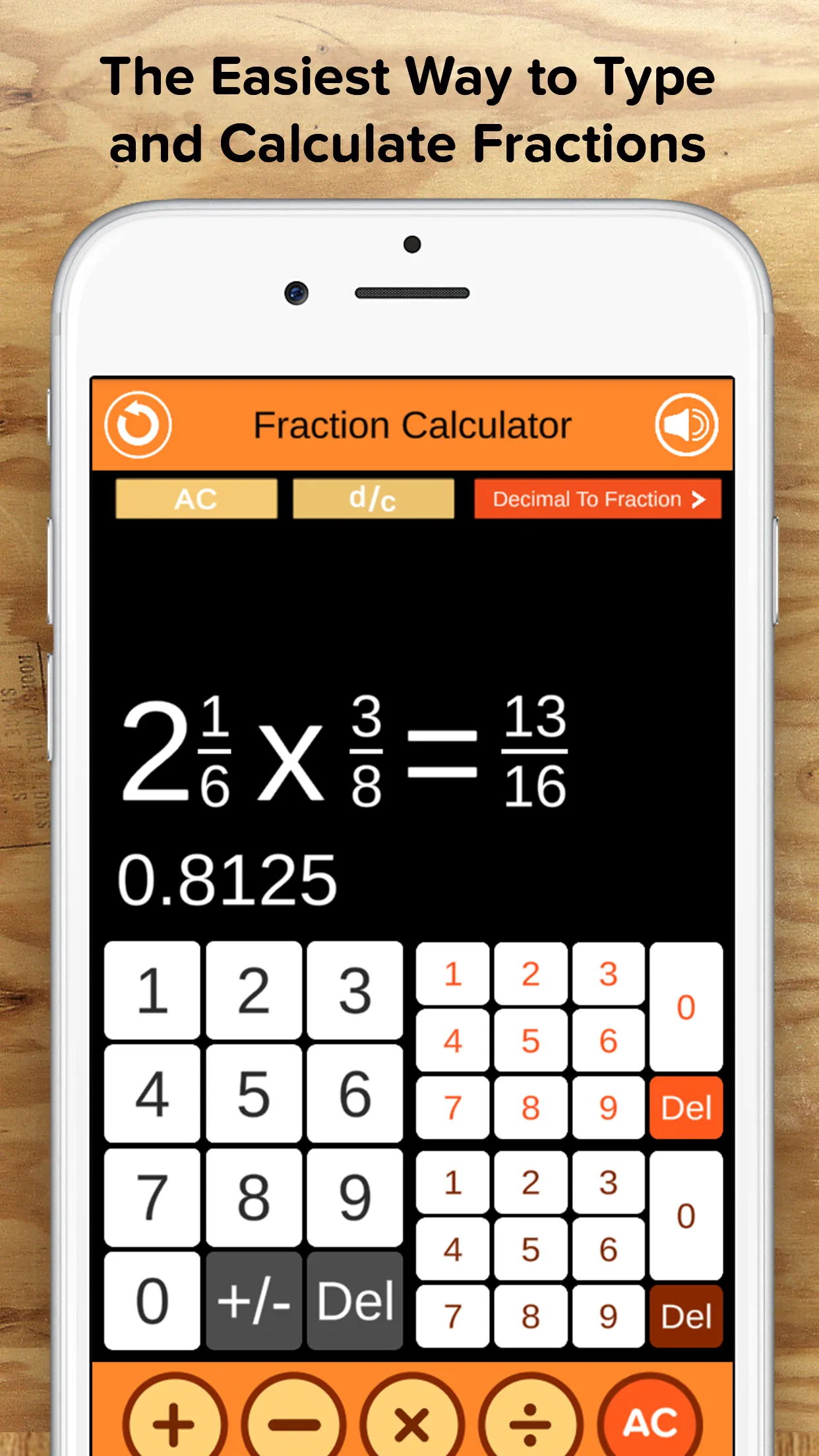 Fraction Calculator + Decimals | Indus Appstore | Screenshot