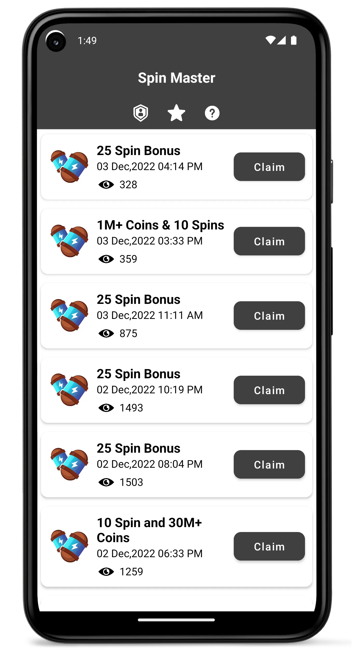 Spin Master - Spins and Coins | Indus Appstore | Screenshot