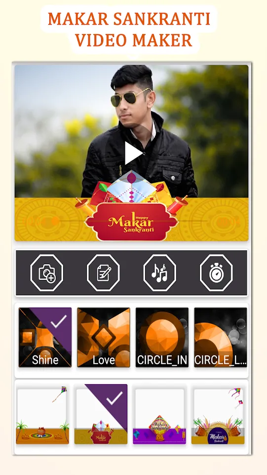 Makar Sankranti Video Maker | Indus Appstore | Screenshot