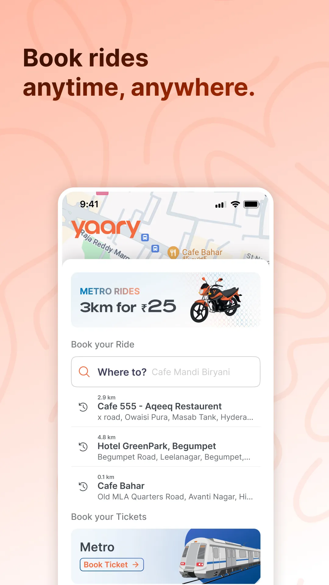 Yaary – Auto, Cab & Bike-Taxi | Indus Appstore | Screenshot