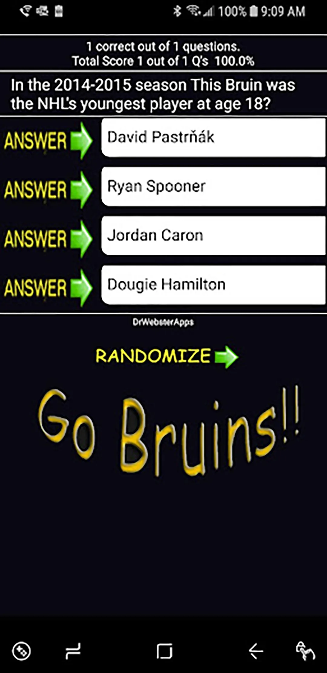 Trivia & Schedule Bruins Fans | Indus Appstore | Screenshot