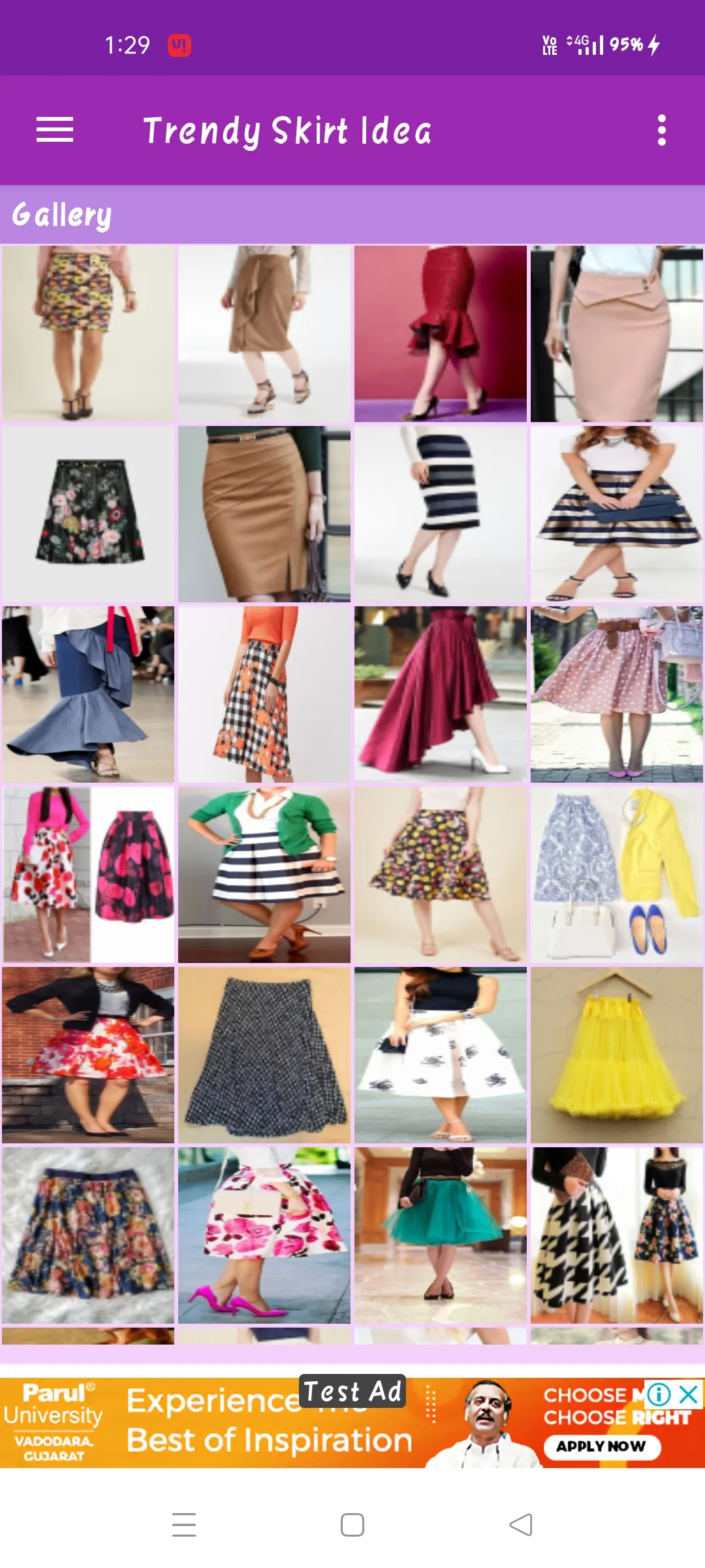 Trendy Skirt Idea Gallery | Indus Appstore | Screenshot