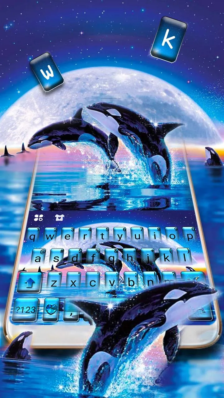 Jumping Whale Keyboard Theme | Indus Appstore | Screenshot