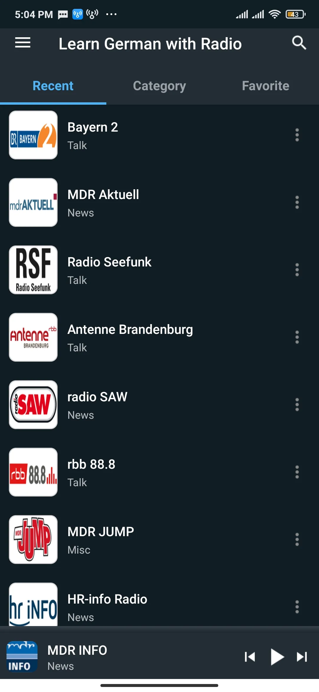 Learn German with Radio | Indus Appstore | Screenshot