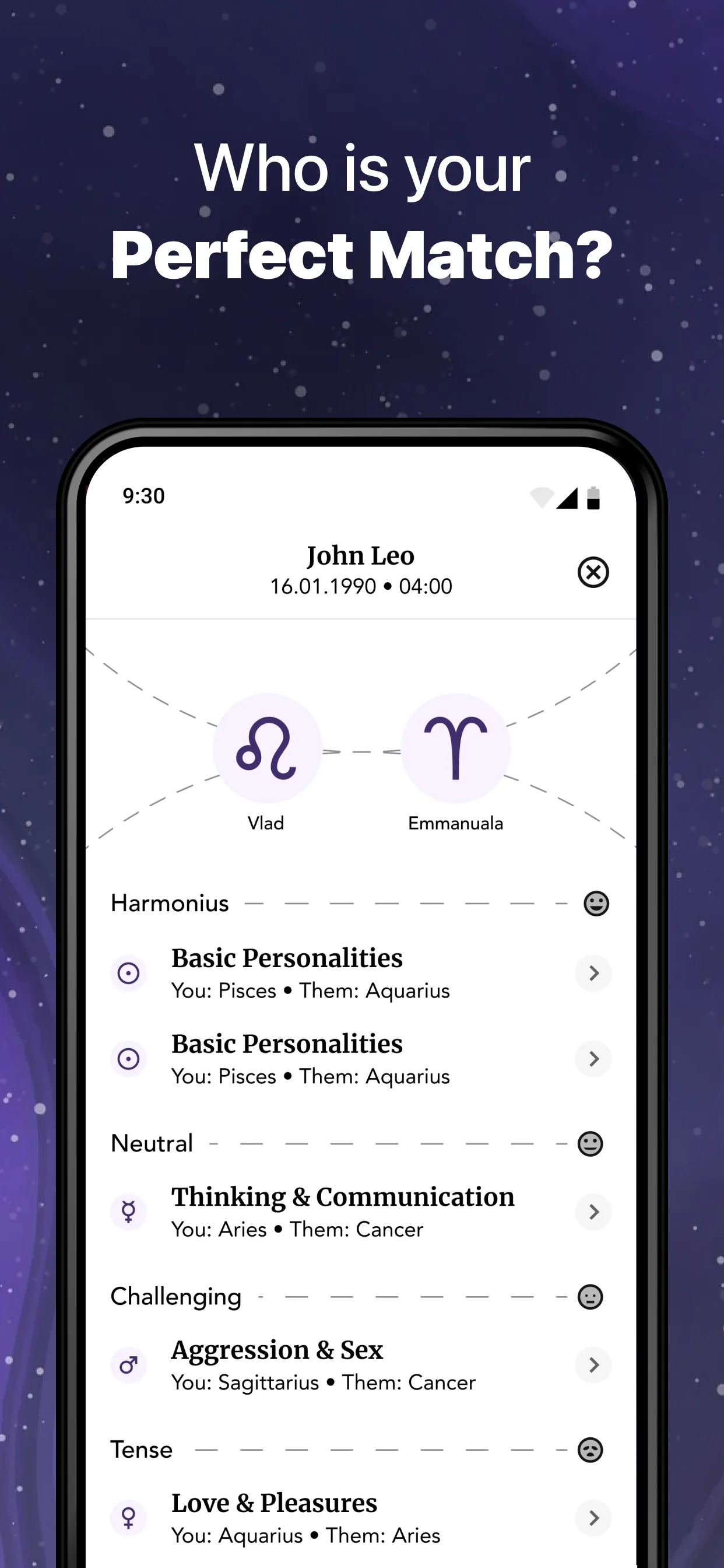 Serene - Zodiac Compatibility | Indus Appstore | Screenshot