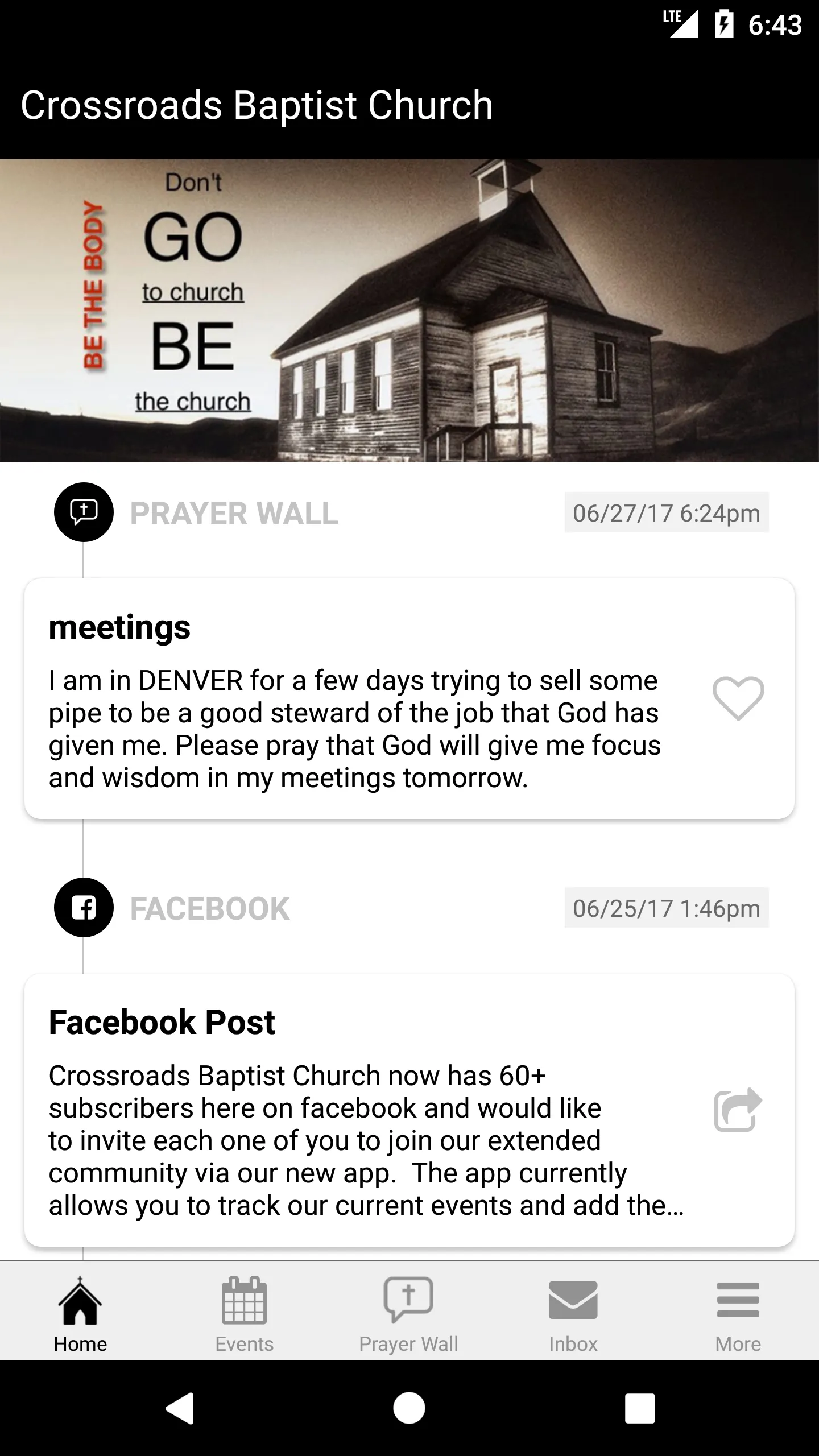 Crossroads Baptist RIFLE | Indus Appstore | Screenshot