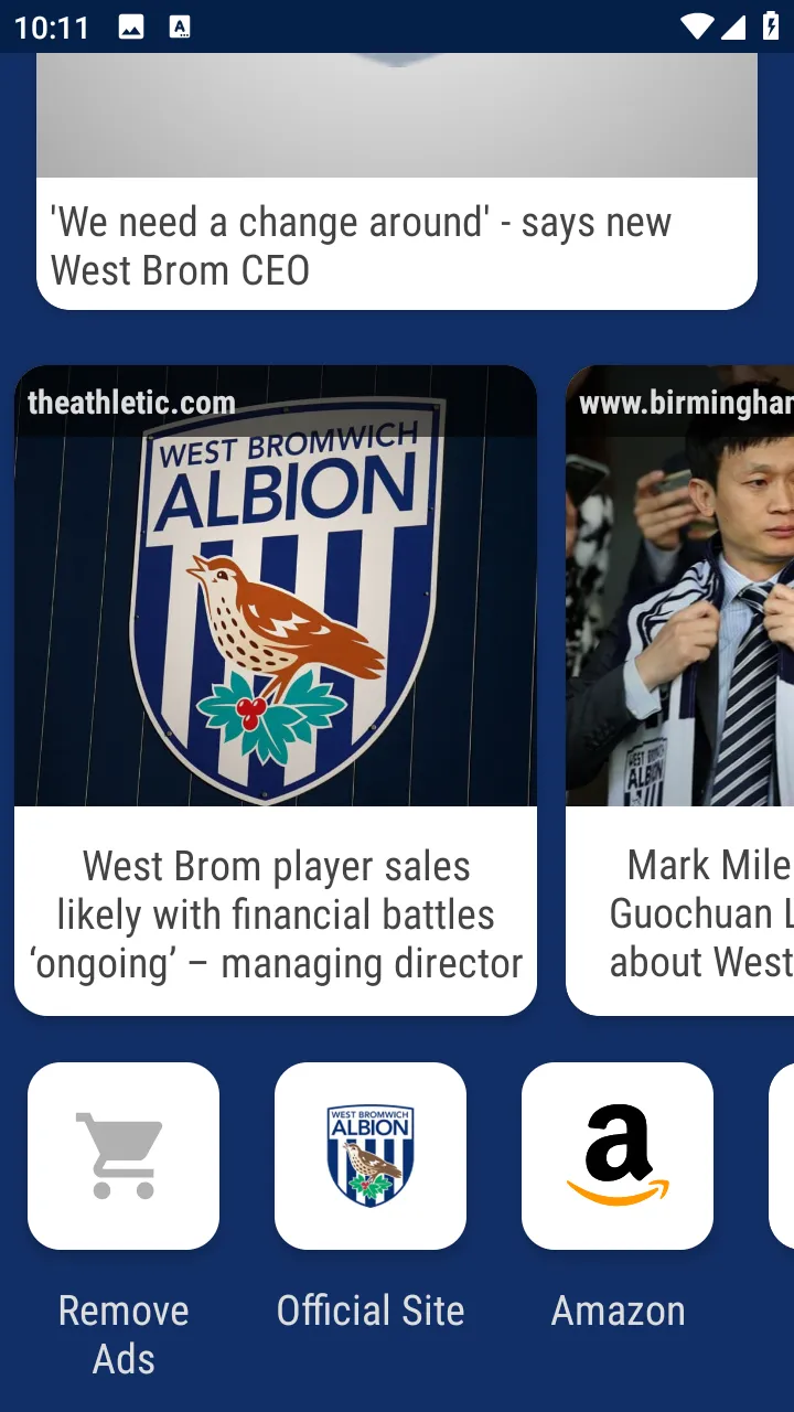 West Bromwich Albion Fan App | Indus Appstore | Screenshot