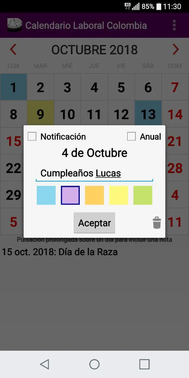 Calendario Colombia 2023 | Indus Appstore | Screenshot