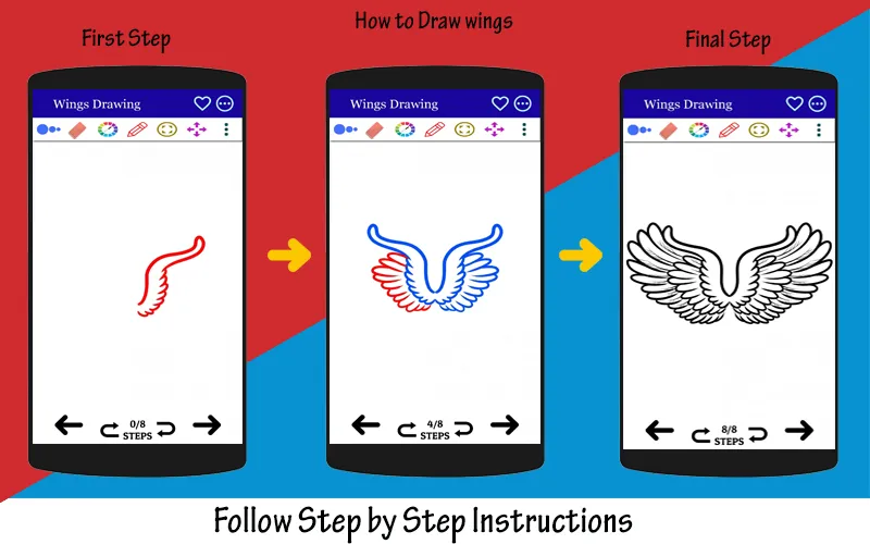 How to Draw Wings Step by step | Indus Appstore | Screenshot