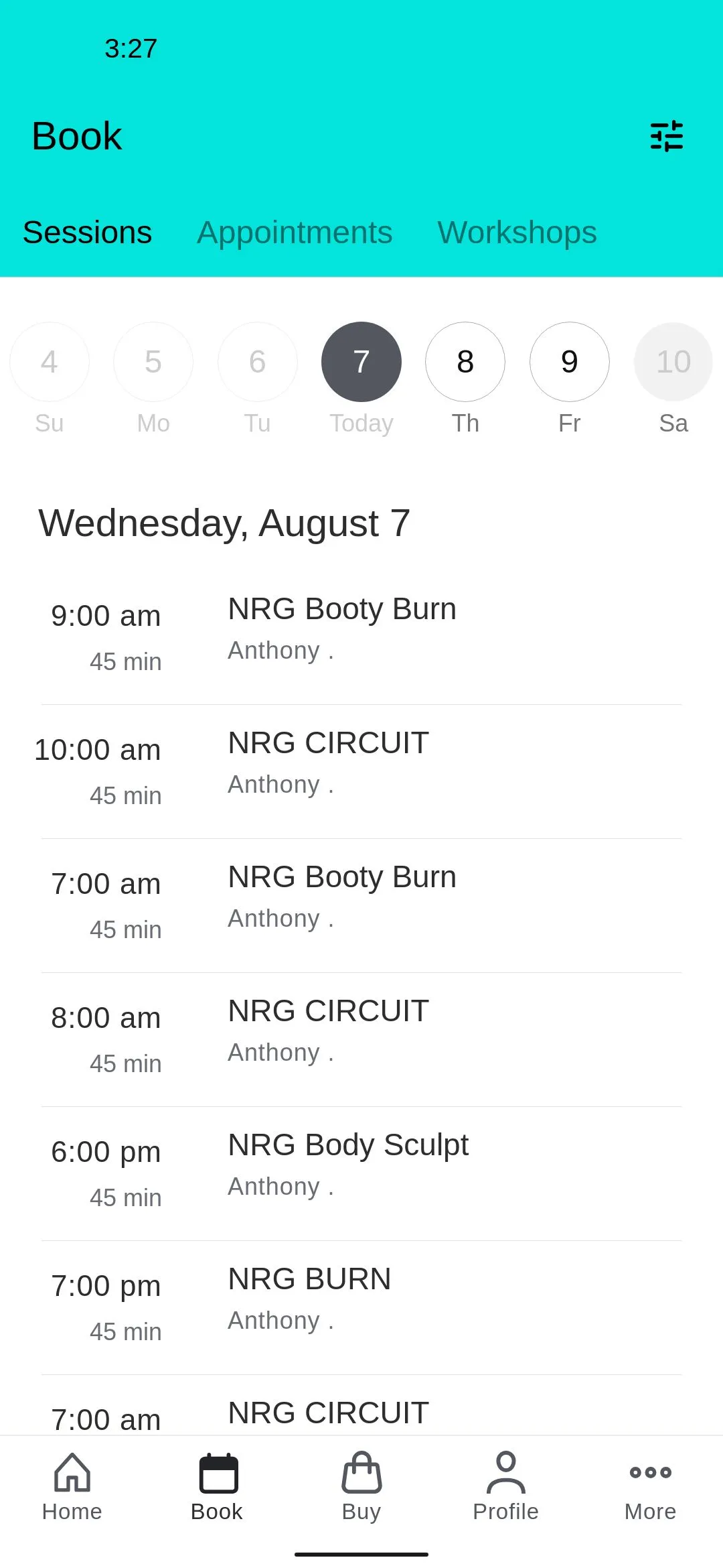 NRG FITNESS DXB | Indus Appstore | Screenshot