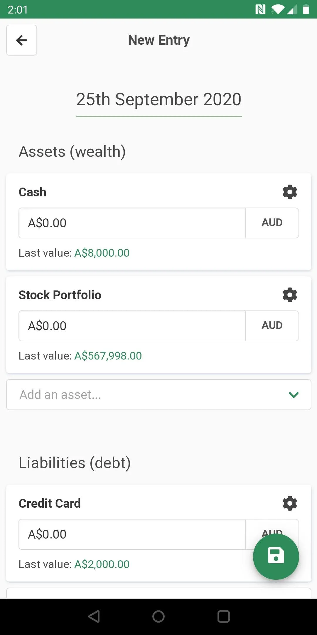 nutworth - Net Worth Tracker | Indus Appstore | Screenshot