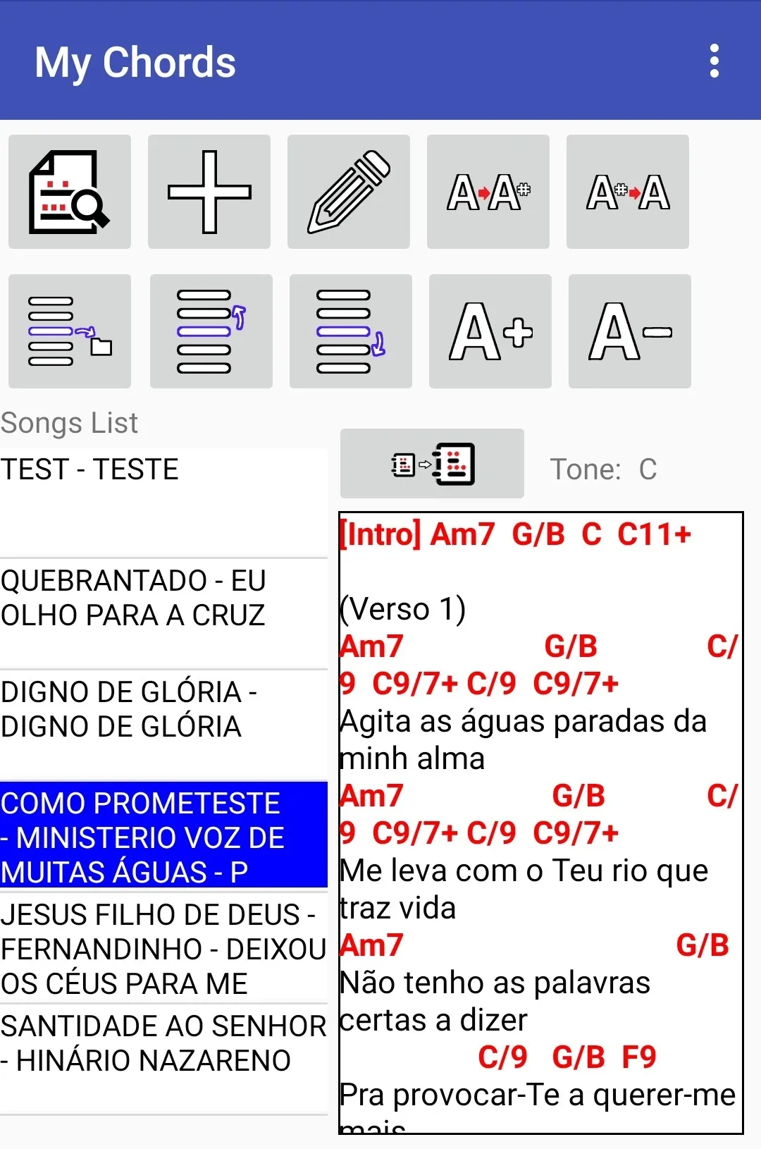 My Chords | Indus Appstore | Screenshot