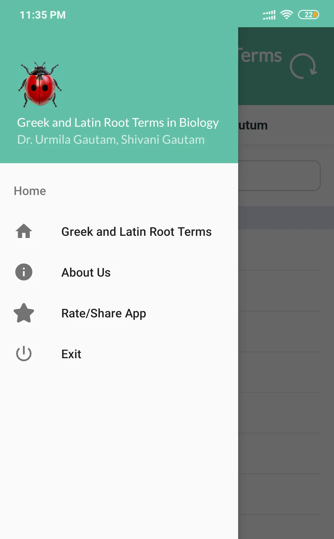 Greek & Latin Terms in Biology | Indus Appstore | Screenshot