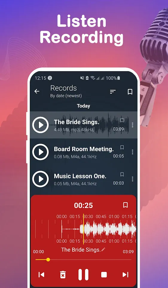 HD Voice Recorder | Indus Appstore | Screenshot