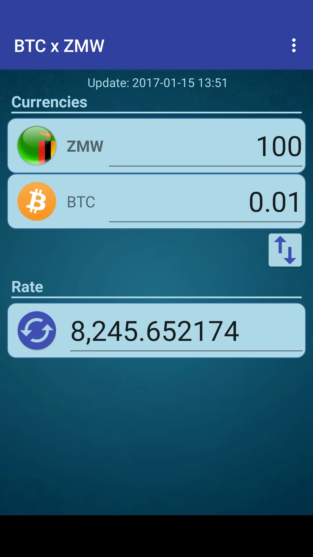 Bitcoin x Zambian Kwacha | Indus Appstore | Screenshot