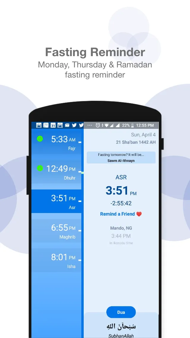 Zikr - Salah Times, Adhan, Dua | Indus Appstore | Screenshot