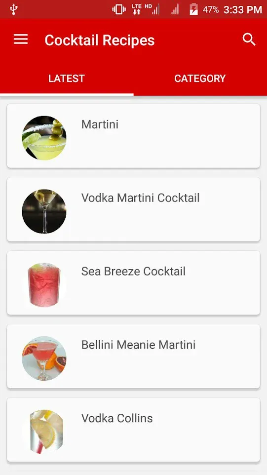 Cocktail Recipes | Indus Appstore | Screenshot