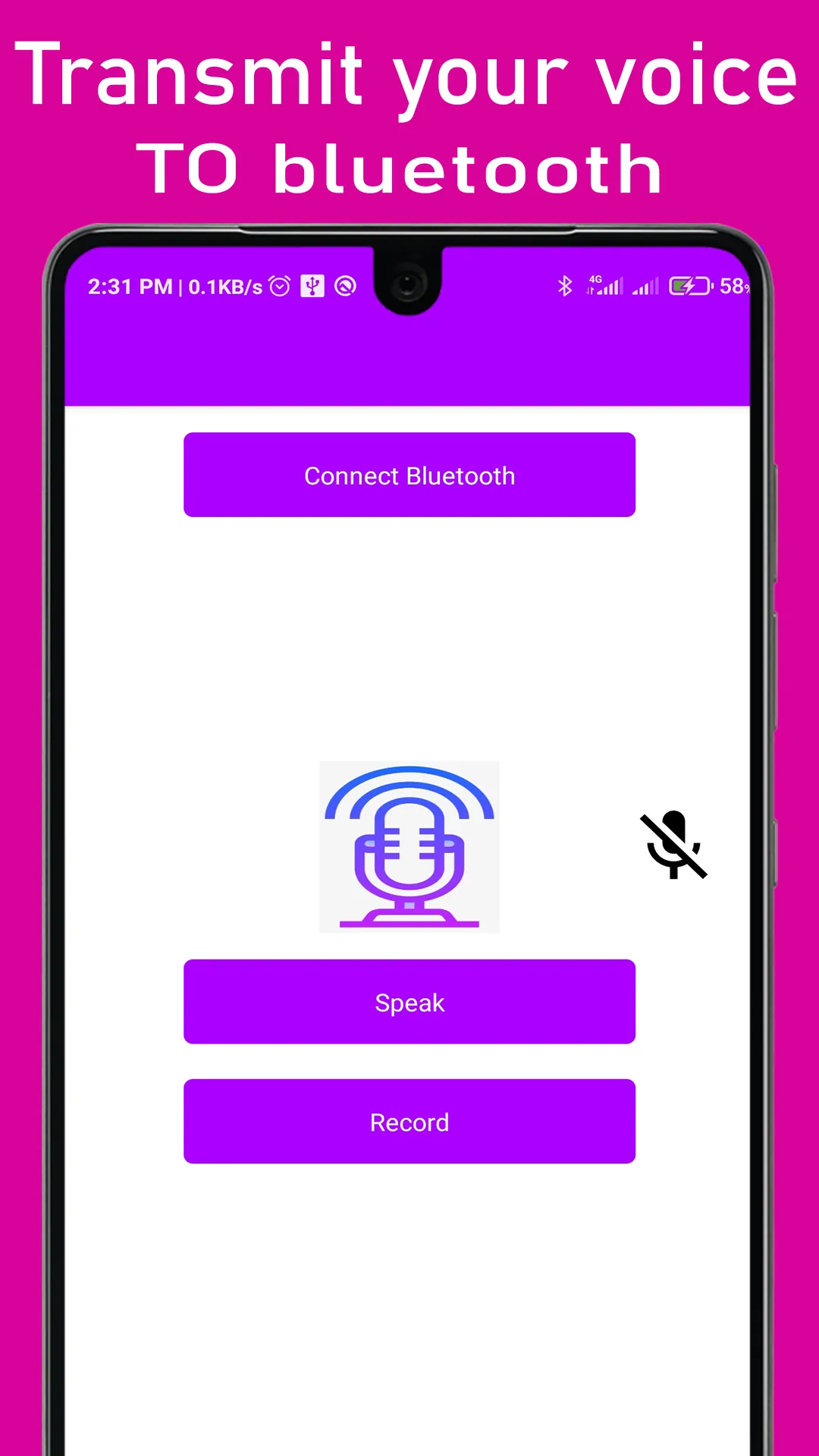 Mic to Speaker Bluetooth live | Indus Appstore | Screenshot