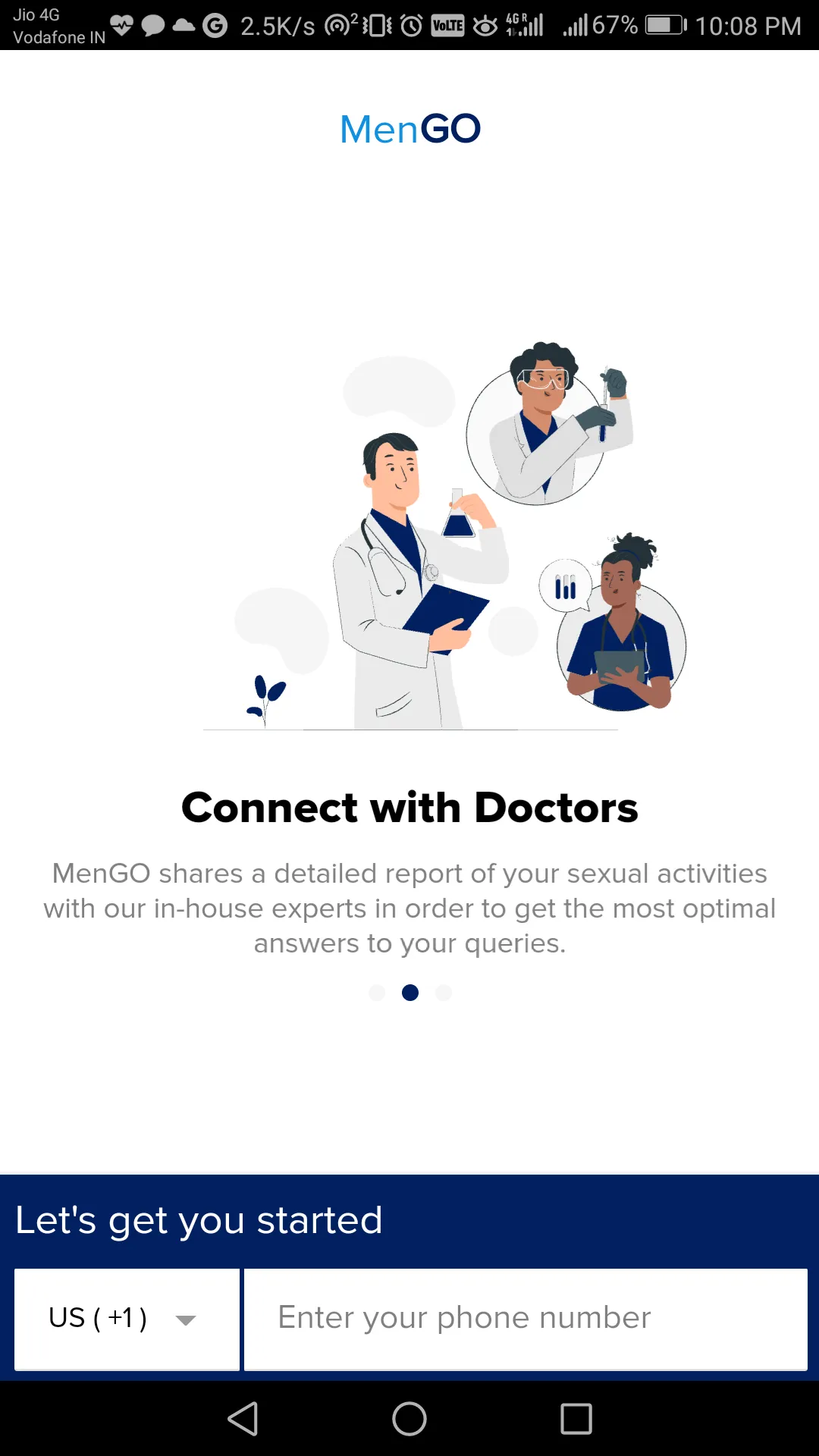 MenGO: Men's Personal Health | Indus Appstore | Screenshot