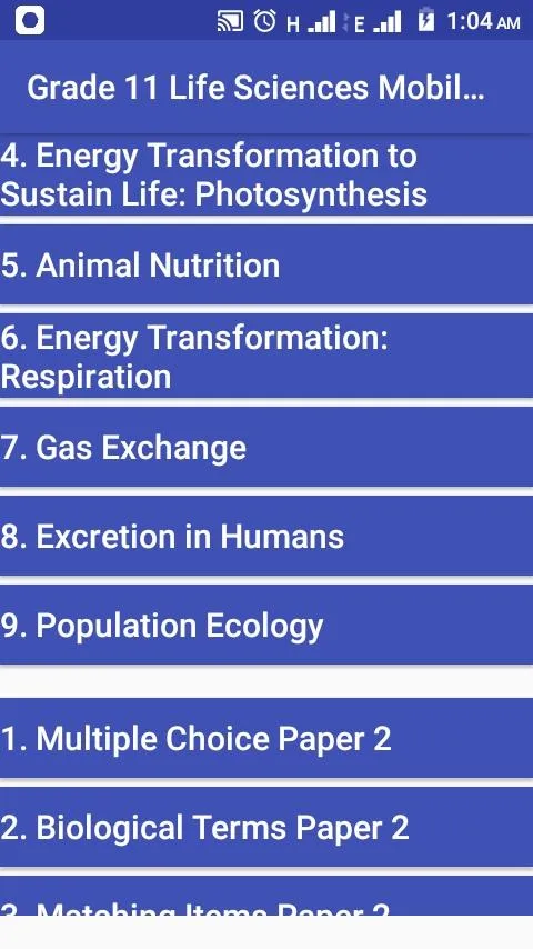 Grade 11 Life Sciences | Indus Appstore | Screenshot