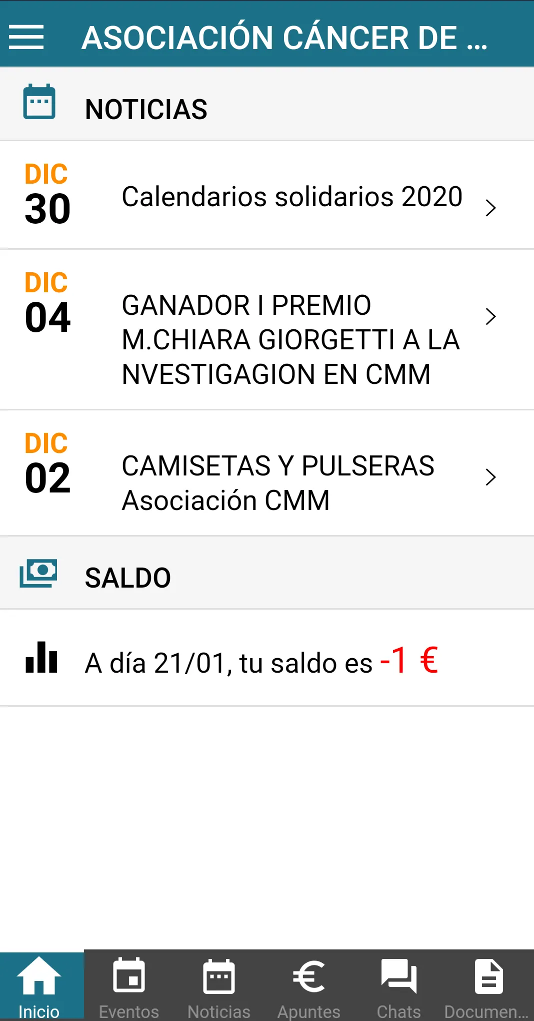 Asoc.  Cáncer Mama Metastásico | Indus Appstore | Screenshot