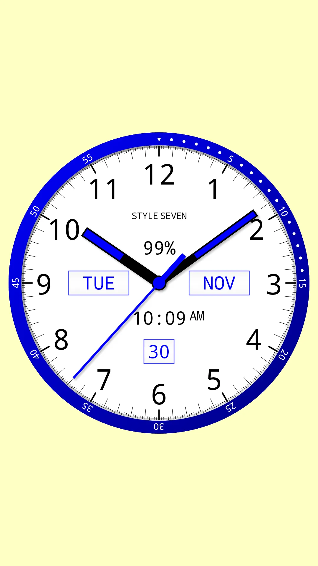 Color Analog Clock-7 | Indus Appstore | Screenshot