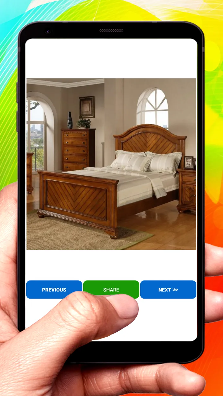 Wooden Designer Bed | Indus Appstore | Screenshot