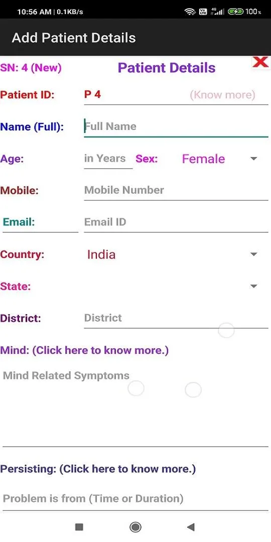 Homeopathy Patient Recorder | Indus Appstore | Screenshot