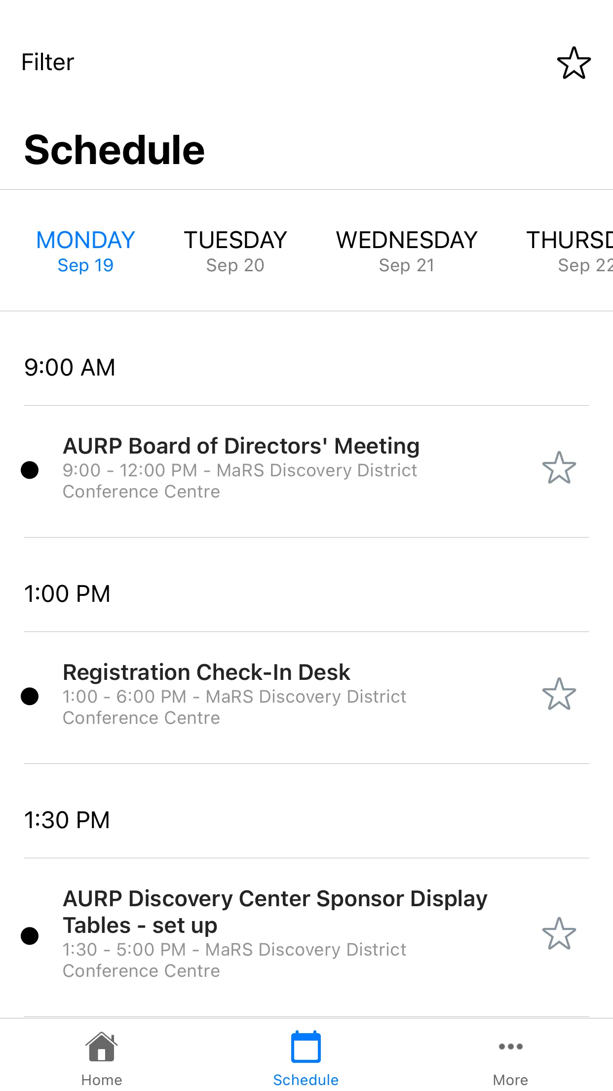 AURP Meetings | Indus Appstore | Screenshot